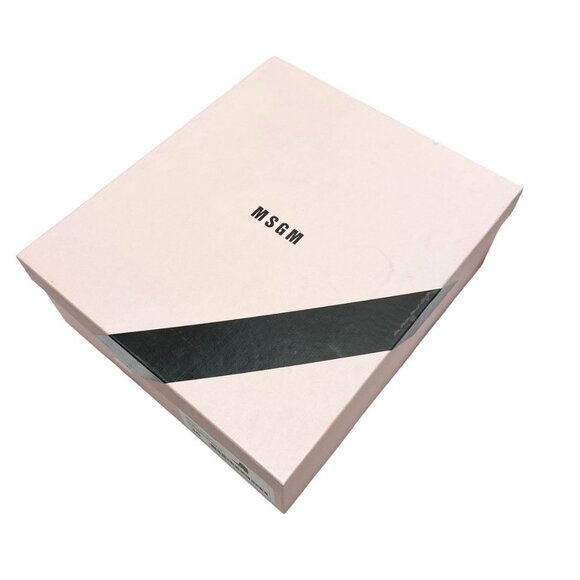 NEW Msgm Tonchetto Women's Glossy Ankle Cowboy Boots Black - Picture 10 of 14